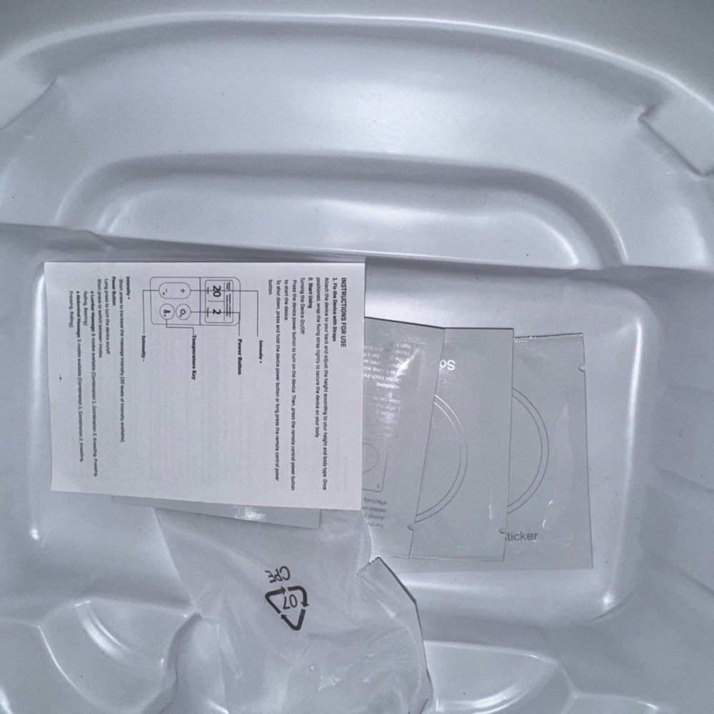 Sharper Image infrared pain relief belt. Used 3x. Unopened infrared adherent pad - Picture 3 of 7